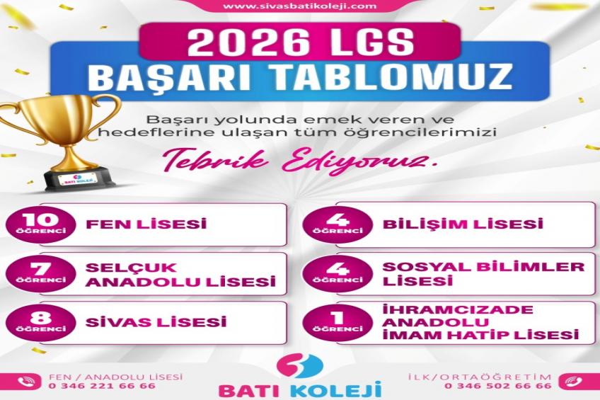2026 LGS SONUÇLARIMIZ